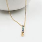 Natural Cubic Stone Necklace-1