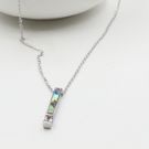Natural Cubic Stone Necklace-2