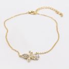 Anklet butterfly cubic zirconia-2