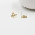 Zircon butterfly earrings-2