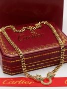 Cartier Tiger zircon chain necklace-6
