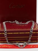 Cartier Tiger zircon chain necklace-7