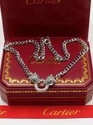 Cartier Tiger zircon chain necklace-10