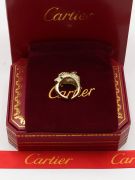 Cartier Tiger Zircon Gold and Black Ring-12