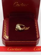 Cartier Tiger Zircon Gold and Black Ring-14