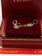 Cartier Tiger round green zircon earring-4