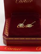 Cartier Tiger round green zircon earring-12