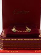 Cartier Tiger green zircon earring-3