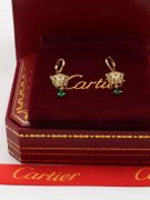 Cartier Tiger green zircon earring-4
