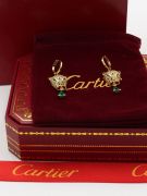 Cartier Tiger green zircon earring-5