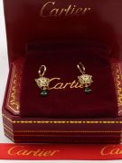 Cartier Tiger green zircon earring-7