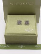 Van Cleef silver zircon earring-6