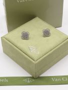 Van Cleef silver zircon earring-9