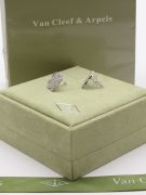 Van Cleef silver zircon earring-12