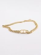 Dior gold chain necklace-2