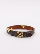 Louis Vuitton leather multi-logo bracelet-5