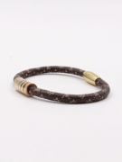 Louis Vuitton leather six circles bracelet-2