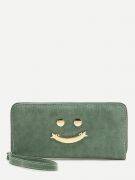 Green color Smile purse-1