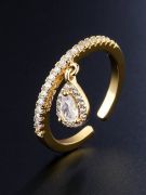 Messika cubic zirconia teardrop ring-2