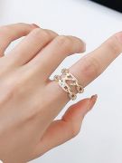 Messika zircon double lines ring-2