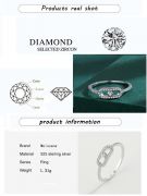 Messika zircon simple stone ring-5