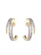 Cartier zircon gold stud earring-3