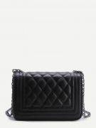 Women's fashion black bag with smooth-3