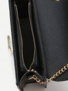 Leather shoulder bag with chain-9