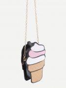 Ice cream shoulder bag with chain-4
