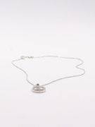 Small CD necklace zircon gold-3