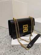 Square bag with a golden metal lock-1