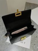 Square bag with a golden metal lock-3