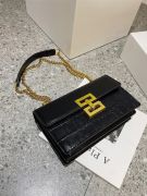 Square bag with a golden metal lock-4