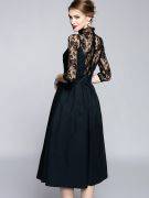 Black Long Maxi Dress-5