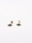 Van Cleef earrings with two small crystals-4