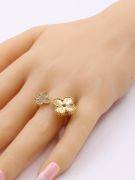 Vancliffe ring with two zirconia roses-6
