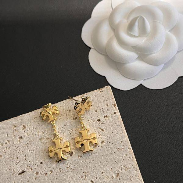 Tory Burch Double Logo Earring