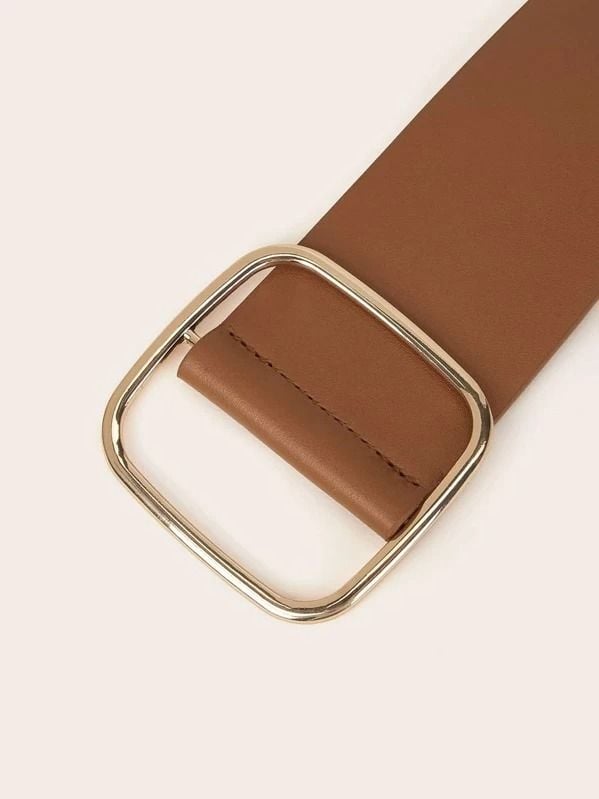 Brown wide belt