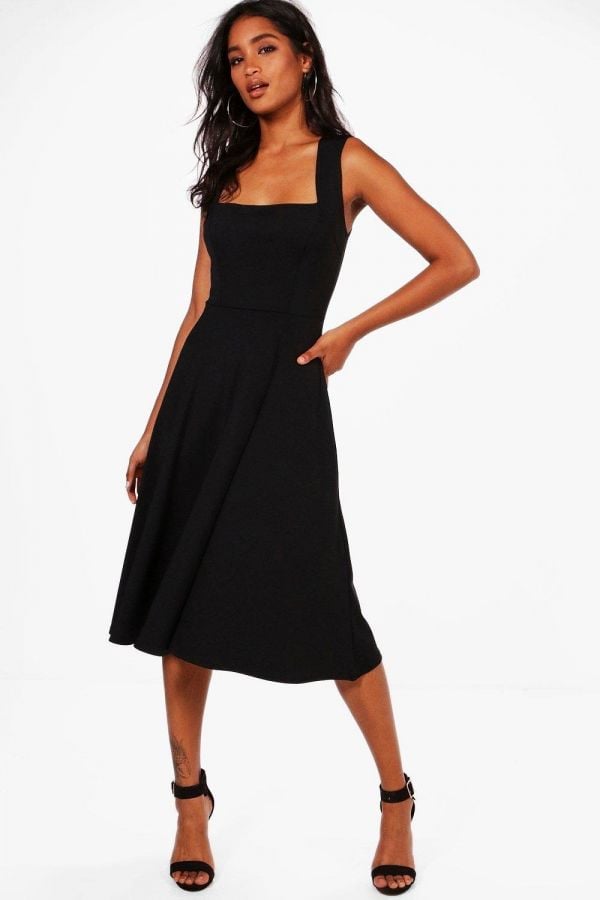Dress Medium Length Black