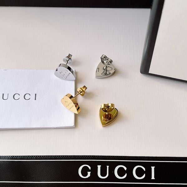 Gucci Heart Small Logo Earring