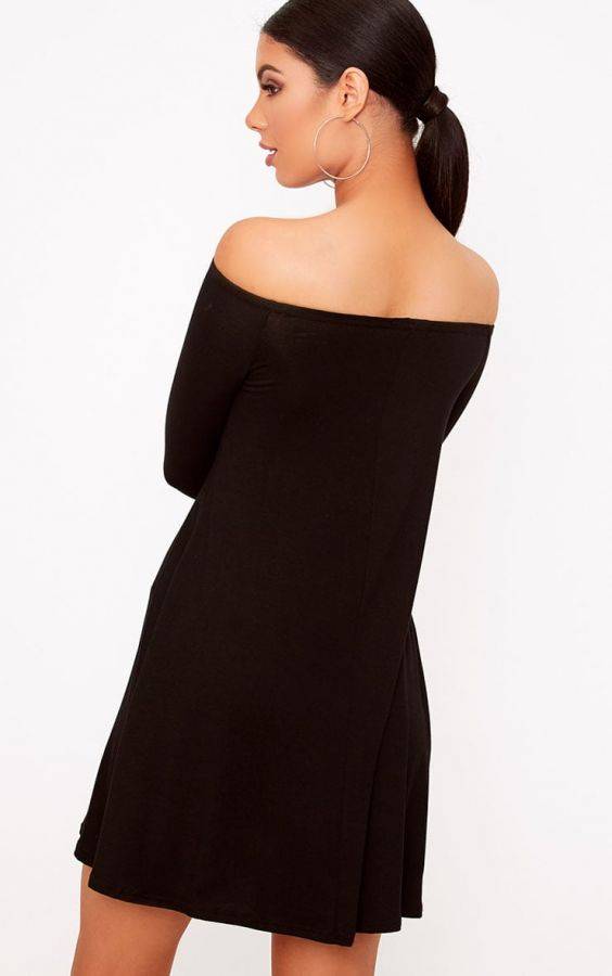 Black Garouleh Short Dress
