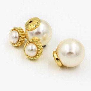 Double pearl earring