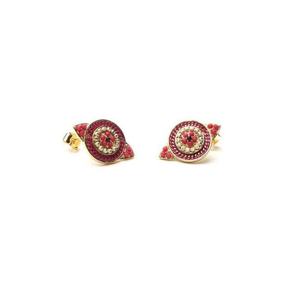 Colorful colored earring