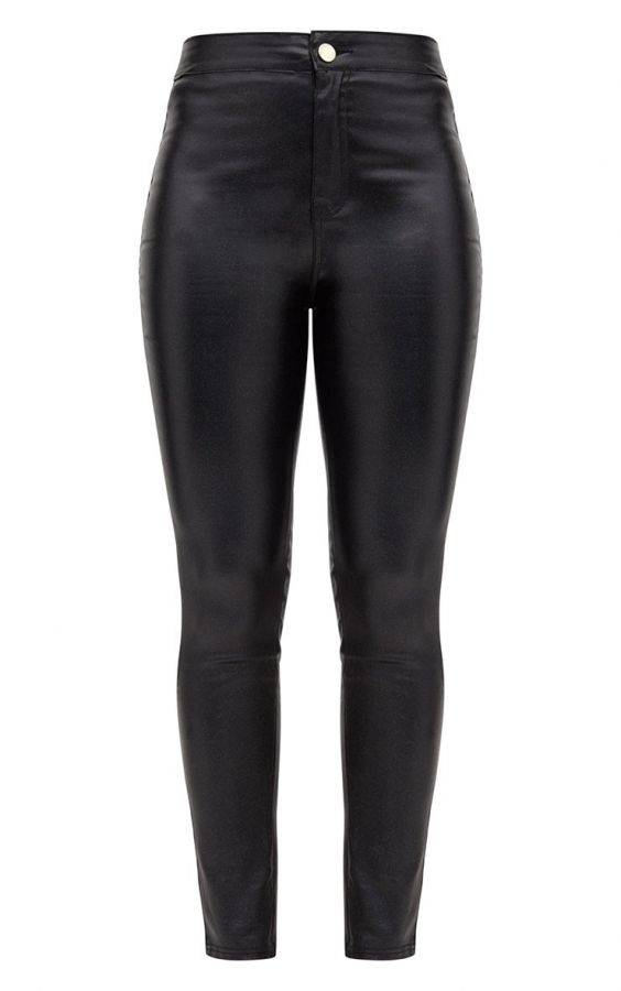 Black leather trousers