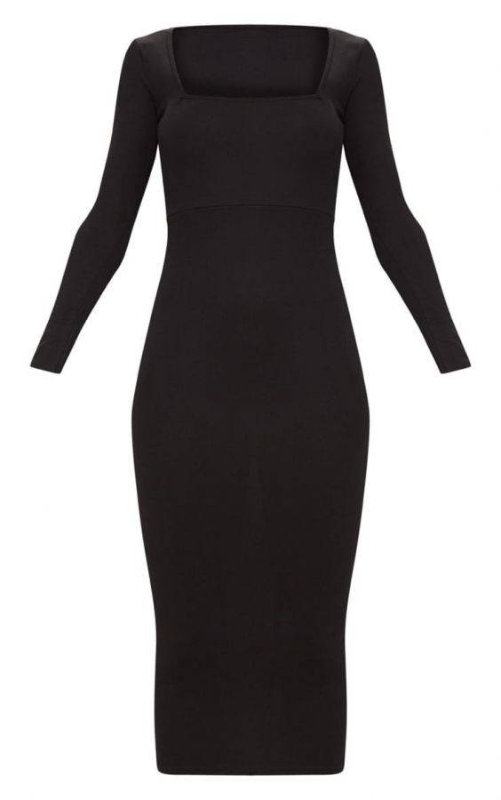 Black Dress Medium Length