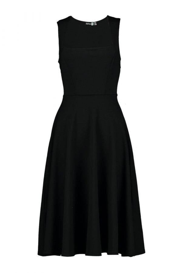 Dress Medium Length Black