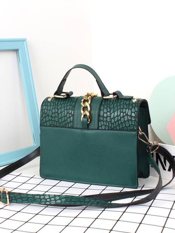 Gulden snake skin bag