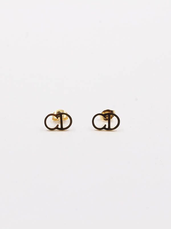 small gold dior earring