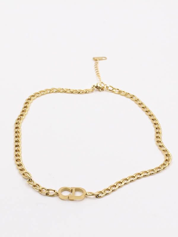 Dior soft gold necklace