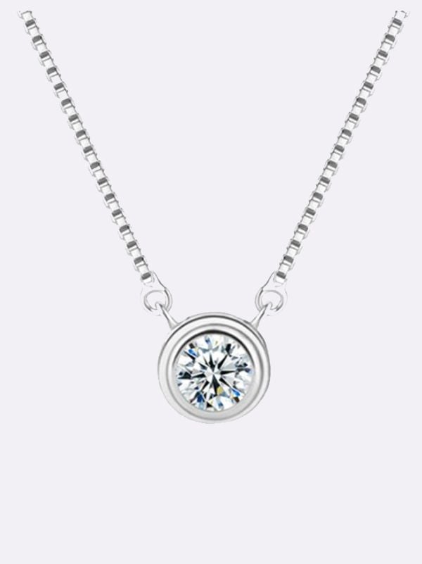Cartier silver cubic zirconia necklace
